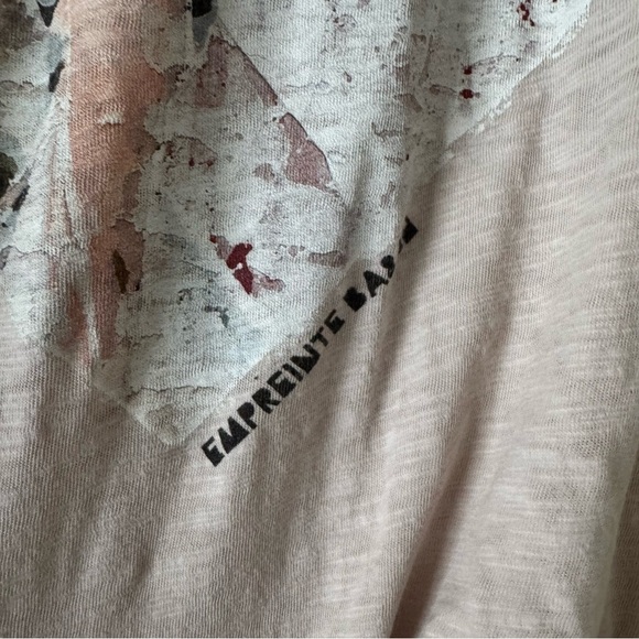 BA&SH Paris Vadim Graphic Heart T-shirt with imprint - Picture 2 of 4